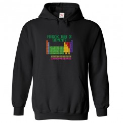 Periodic Table Of Elements Classic Unisex Kids and Adults Pullover Hoodie For Chemists